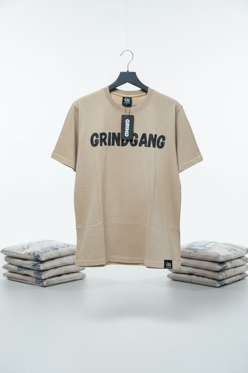 GG “GrindGang Monkey” T-Shirt – Stone Wash Sand