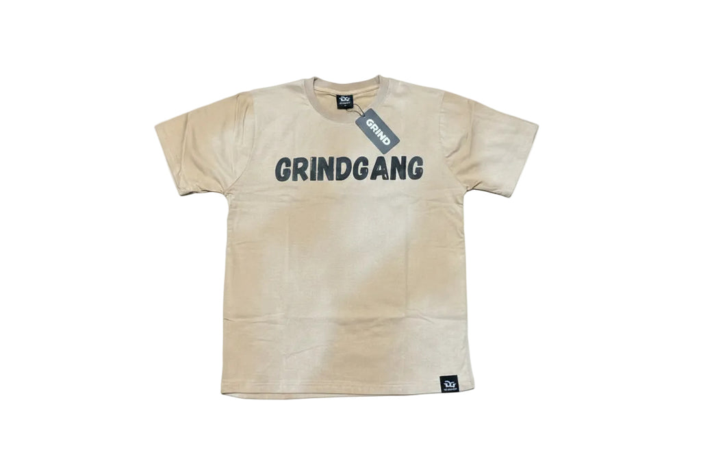 GG “GrindGang Monkey” T-Shirt – Stone Wash Sand