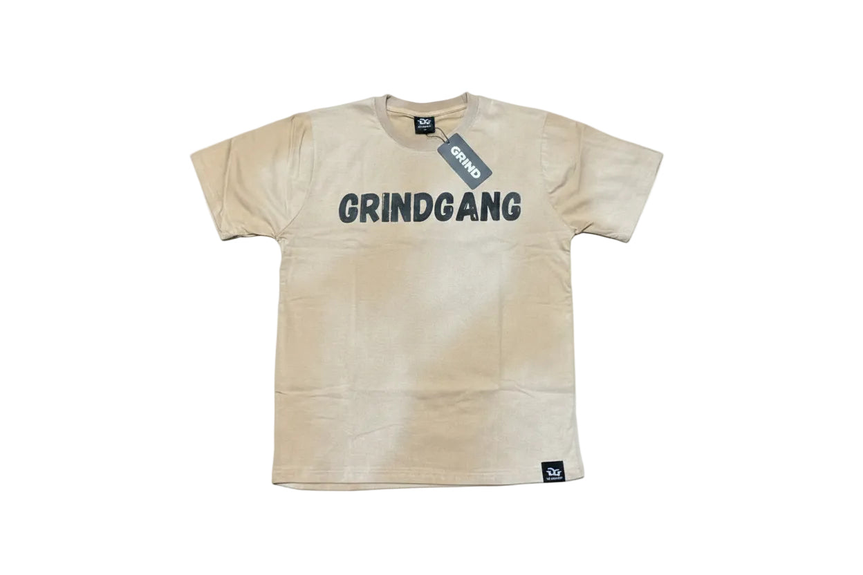 GG “GrindGang Monkey” T-Shirt – Stone Wash Sand