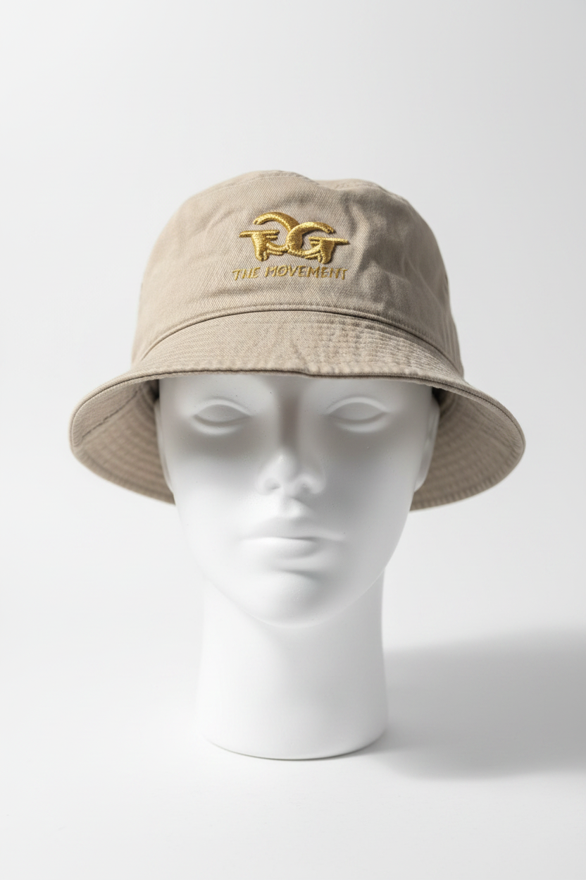 GG “Golden Movement” Bucket Hat – Khaki