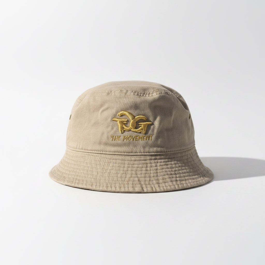 GG “Golden Movement” Bucket Hat – Khaki