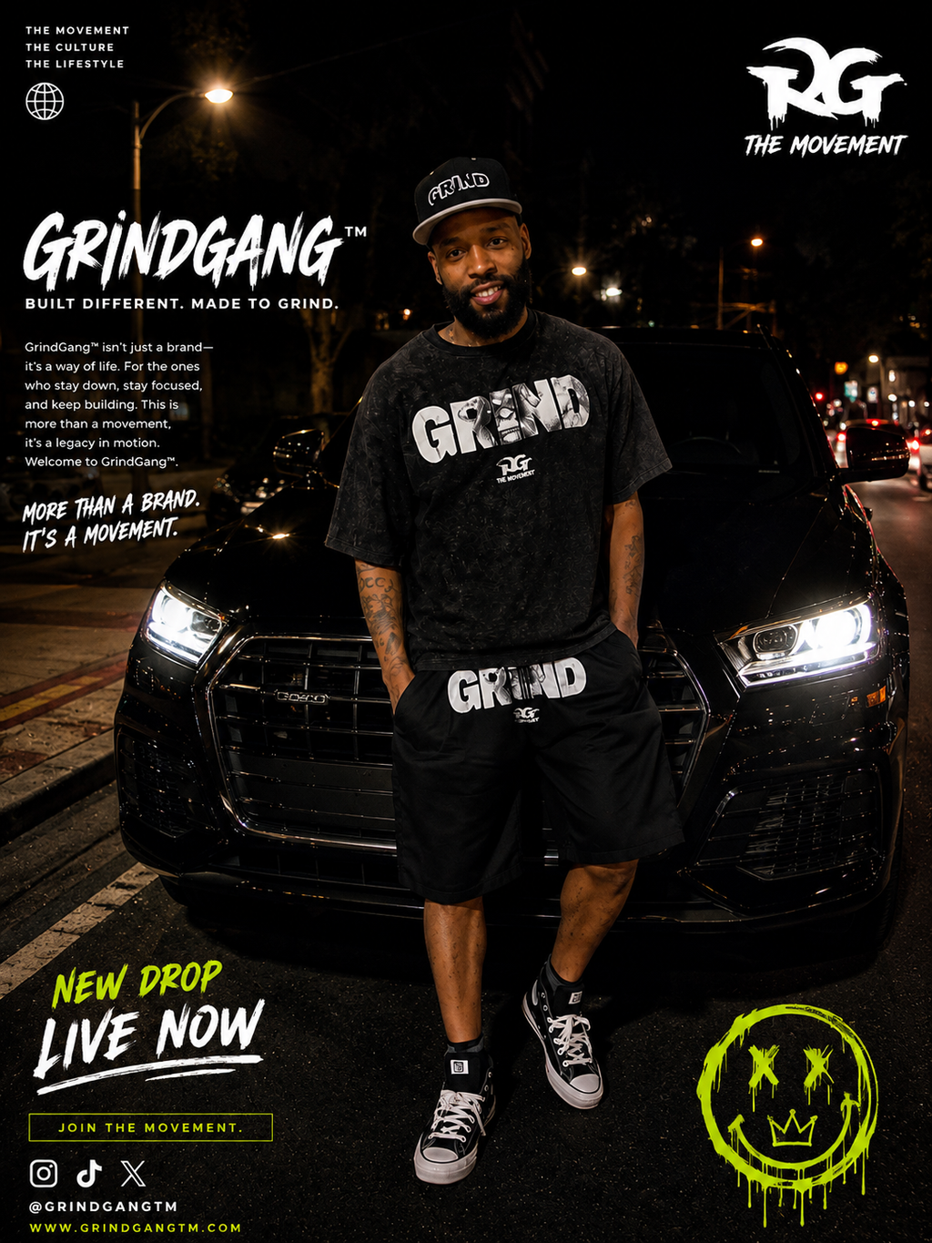 GrindGangTm™ “GRIND” Acid Wash Set