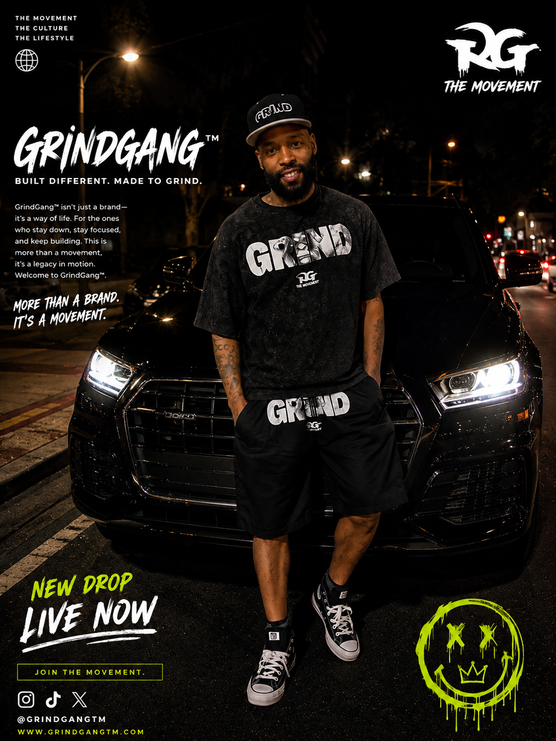 GrindGangTm™ “GRIND” Acid Wash Set