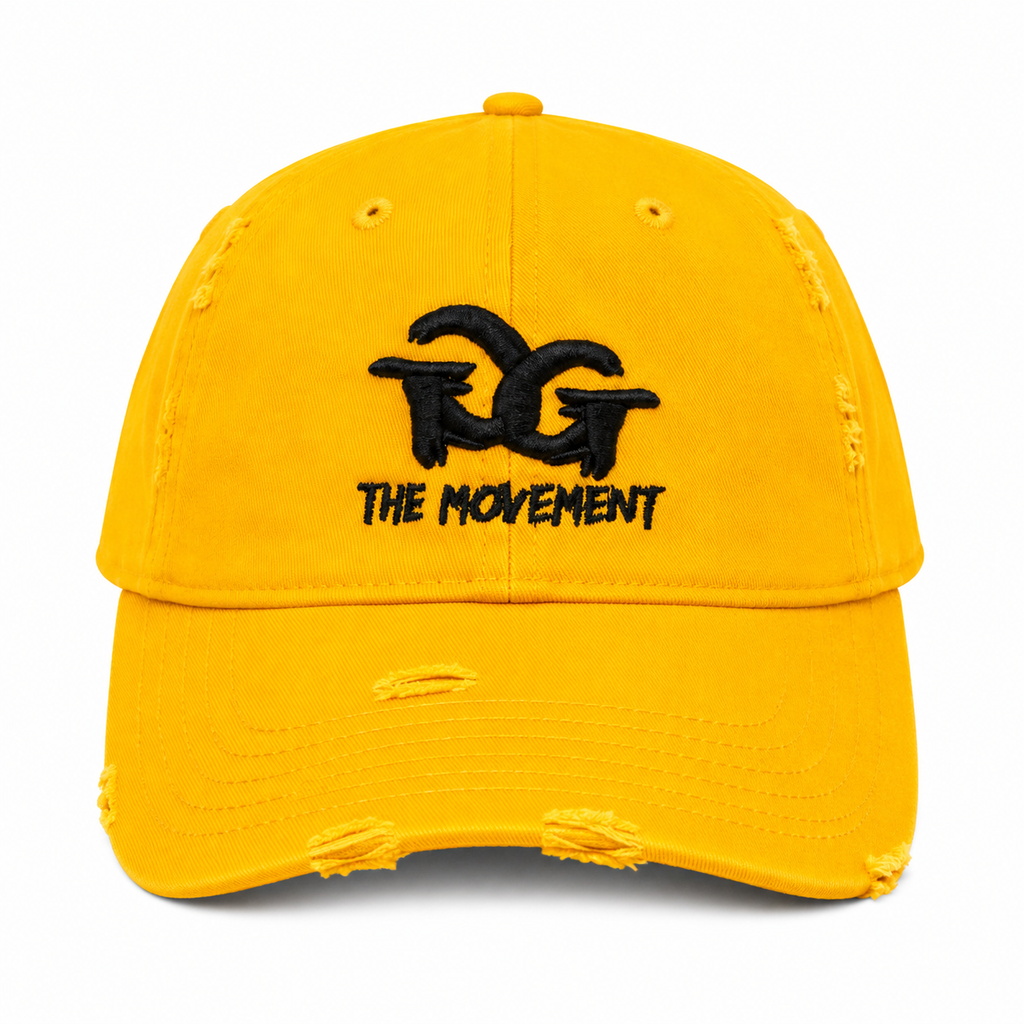 GrindgangTm “Golden Hour” Distressed Dad Hat