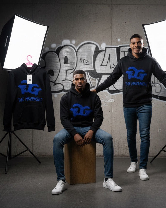 GrindgangTm Classic Blue on Black